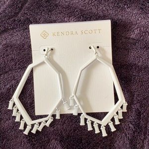 Kendra Scott Thomas Drop Earrings in Matte White